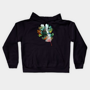 Leaf Autumn Art Kids Hoodie